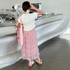 RM150424-37 طقم بناتي صيفي ( بلوزة + تنورة)