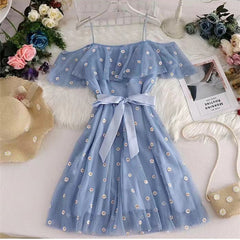 AO0524-09 فستان بناتي مطرز بالورد