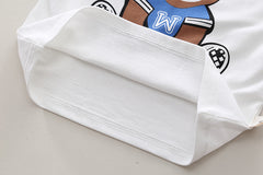 SSN040924-4 طقم جينز ولادي خريفي ربيعي 3 قطع ( بلوزة قطن + جكيت جينز + بنطلون جينز )