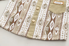 RM0608-22 طقم ولادي 3 قطع ( بلوزة + جكيت + بنطلون جينز )