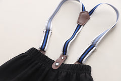 SSX220824-73 طقم صيفي قطعتين ( قميص مع ببيونة + شورت مع شيال)