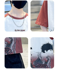 WZH301124-2 بلوزة رسم انمي فادي قطن اصلي 100%