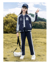 RM090424-28 طقم سبورت بناتي قطعتين ( جكيت + بنطلون )