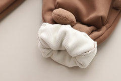 SSX220824-133 طقم شتوي تقيل مبطن فرو بالكامل قطعتين ( بلوزة + بنطلون)