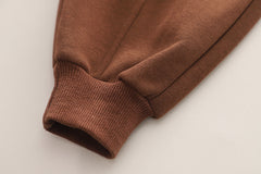 SSX220824-22 طقم باندا ولادي شتوي تقيل مبطن فرو بالكامل قطعتين ( جكيت + بنطلون)