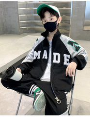 WZ261124-6 بدلة قطنية جودة ممتازة قطعتين ( جكيت + بنطلون)