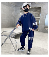 WZ261124-44 بدلة رياضية قطنية ربيعي خريفي قطعتين ( بلوزة + بنطلون)