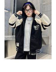 WZS040924-16 طقم سبورت شتوي مبطن فرو بالكامل قطعتين ( جكيت + بنطلون)