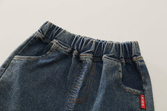 SSX220824-159 طقم 3 قطع ( بلوزة + جكيت + بنطلون جينز ) خريفي ربيعي