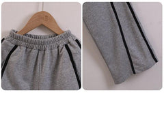 HBC040924-1 بدلة قطنية بناتي قطعتين ( بلوزة + بنطلون)