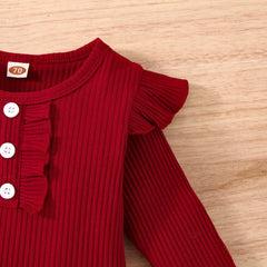 EU120424-25 رومبير ربيعي قطعتين ( افرهول + تنورة + ربطة رأس)