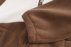 SSX220824-21 طقم ولادي شتوي تقيل مبطن فرو بالكامل 3 قطع ( جكيت + حقيبة + بنطلون)