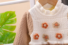 SSX220824-169 فستان بناتي صوف تقيل وناعم شتوي دافي