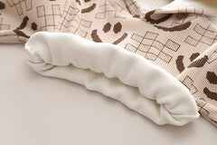 SSX220824-60 طقم ولادي شتوي تقيل مبطن فرو بالكامل قطعتين ( بلوزة + بنطلون)