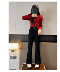 WZH191124-24 بنطلون خامة تقيلة خريفي شتوي