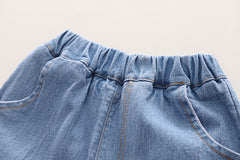 SSX220824-7 طقم صيفي قطعتين ( بلوزة + شورت )