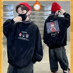 WZH301124-16 بلوزة شتوية مبطنة فرو تقيل