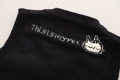 SSX220824-118 طقم ولادي 4 قطع ( قميص + فست صوف + جرافة + بنطلون )