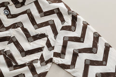 SSX220824-138 طقم ولادي خريفي ربيعي 3 قطع ( قميص + فست صوف + بنطلون كتان)