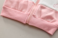 SSN040924-13 طقم بناتي شتوي مبطن فرو من الداخل قطعتين ( جكيت + بنطلون )