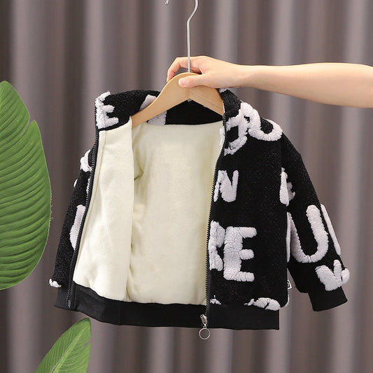 SSX220824-14 كبود ولادي بناتي شتوي تقيل مبطن فرو