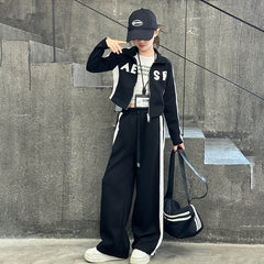 WZH191124-22 بدلة سبورت قطن خريفي قطعتين ( بلوزة + بنطلون) نخب أول