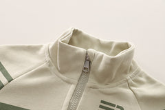 SSN040924-48 طقم تقيل خريفي ربيعي 4 قطع ( بلوزة + جكيت + حقيبة + بنطلون)