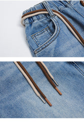 FU14042024-17 طقم بناتي قطعتين ( بلوزة + بنطلون جينز)