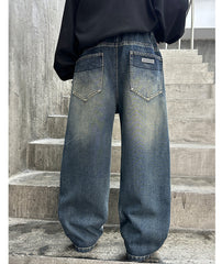 WZH301124-33 بنطلون جينز قصة عريضة