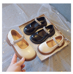 WDY260924-2 حذاء بناتي للأعياد والمناسبات مزين بالستراس