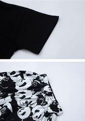 FU14042024-58 طقم صيف بارد قطعتين ( بلوزة + بنطلون)