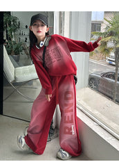 WZH191124-3 ترينج قطن قطعتين ( بلوزة + بنطلون)