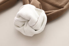 SSX220824-60 طقم ولادي شتوي تقيل مبطن فرو بالكامل قطعتين ( بلوزة + بنطلون)