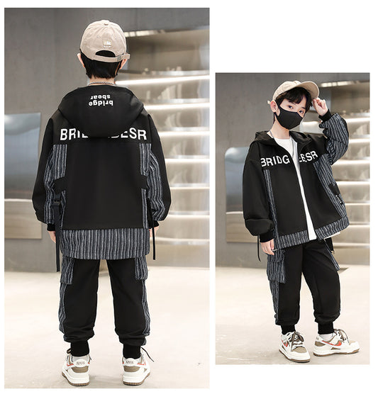 RM1227-18 طقم سبورت ستان مع جينز بجي قطعتين ( جكيت + بنطلون)