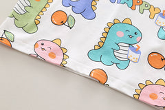 SSX220824-74 طقم صيفي قطعتين ( بلوزة + شورت)