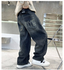 WZH301124-45 بنطلون ولادي جينز