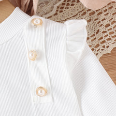 EU120424-19 طقم بناتي 4 قطع ( بلوزة + شورت + طاقية + لفحة)