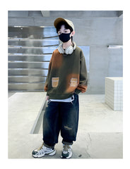 WZH301124-6 هودي ولادي قطن دافي