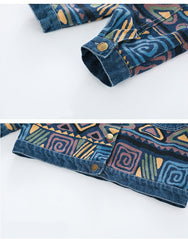 RM1227-22 طقم جينز ولادي مميز بجي قطعتين ( جكيت+ بنطلون)