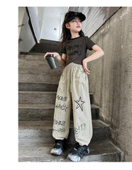 RM150424-9 طقم صيفي سبورت قطعتين ( بلوزة + بنطلون)