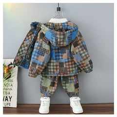 RM1227-11 بدلة ستان قطعتين ملونة ( جكيت + بنطلون )