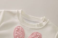 SSN040924-64 طقم بناتي ميكي قطن دافي خريفي ربيعي قطعتين ( بلوزة + بنطلون)