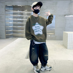 WZH301124-7 هودي قطن ربيع خريفي دافي أصلي