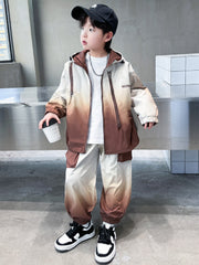 WZH301124-60  بدلة ربيعي صيفي خريفي ستان قطعتين ( جكيت + بنطلون)