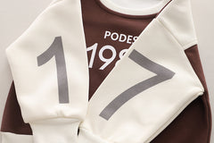 SSX220824-131 ترنج ولادي قطن تقيل دافي ربيعي خريفي قطعتين ( بلوزة+ جكيت)