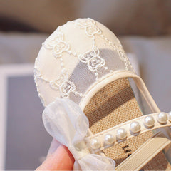 WDY260924-14 حذاء باليه بناتي صيفي ومريح للمناسبات