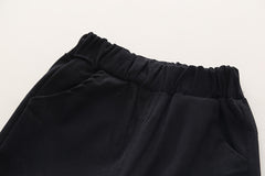 SSN040924-19 طقم ولادي 4 قطع ( جكيت مصوف + قميص ابيض + جرافة + بنطلون)