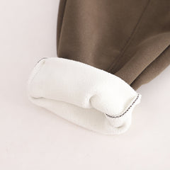 SSX220824-26 طقم ولادي شتوي تقيل مبطن فرو بالكامل قطعتين ( بلوزة + بنطلون)