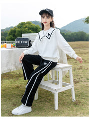 HBC040924-1 بدلة قطنية بناتي قطعتين ( بلوزة + بنطلون)