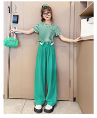 RM150424-6 طقم صيفي قطعتين ( بلوزة + بنطلون )